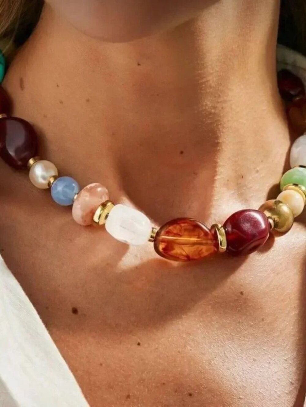 Multicolor Beaded Necklace R125